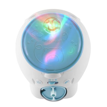 Chicco - Projektor lastele 2in1 POLAR BEAR 3xAA sinine