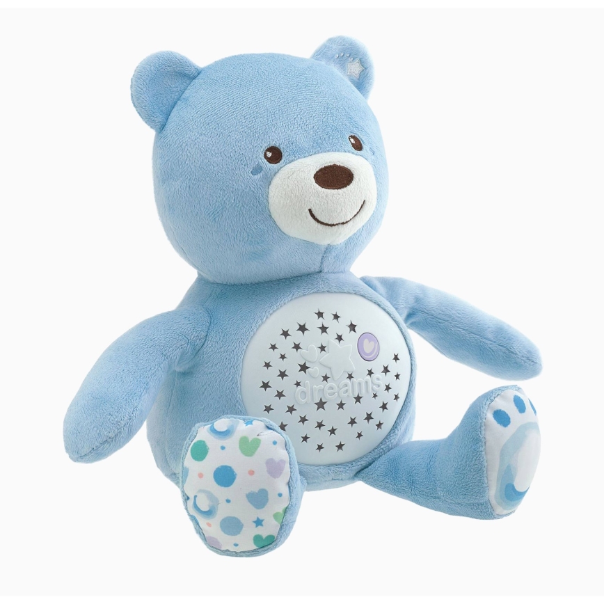 Chicco - Projektor meloodiaga BABY BEAR 3xAAA sinine