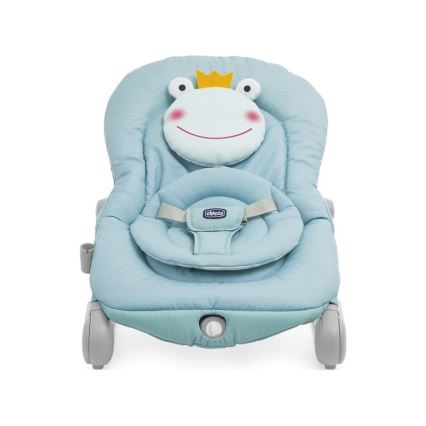 Chicco - Vibreeriv beebilamamistool meloodiaga BALLOON Froggy 2xAA + 1xLR20 sinine