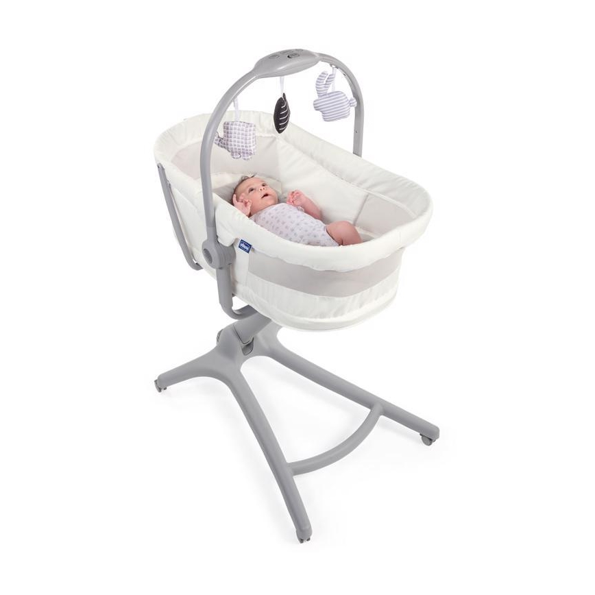 Chicco - Võrevoodi 4-ühes BABY HUG hall/valge