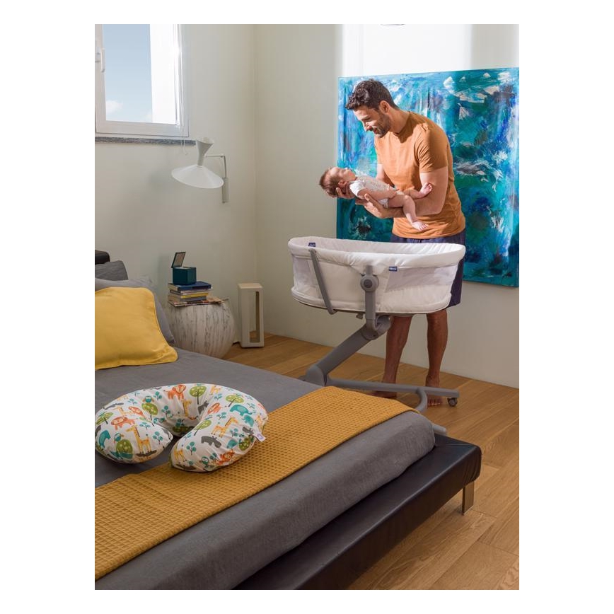Chicco - Võrevoodi 4-ühes BABY HUG hall/valge