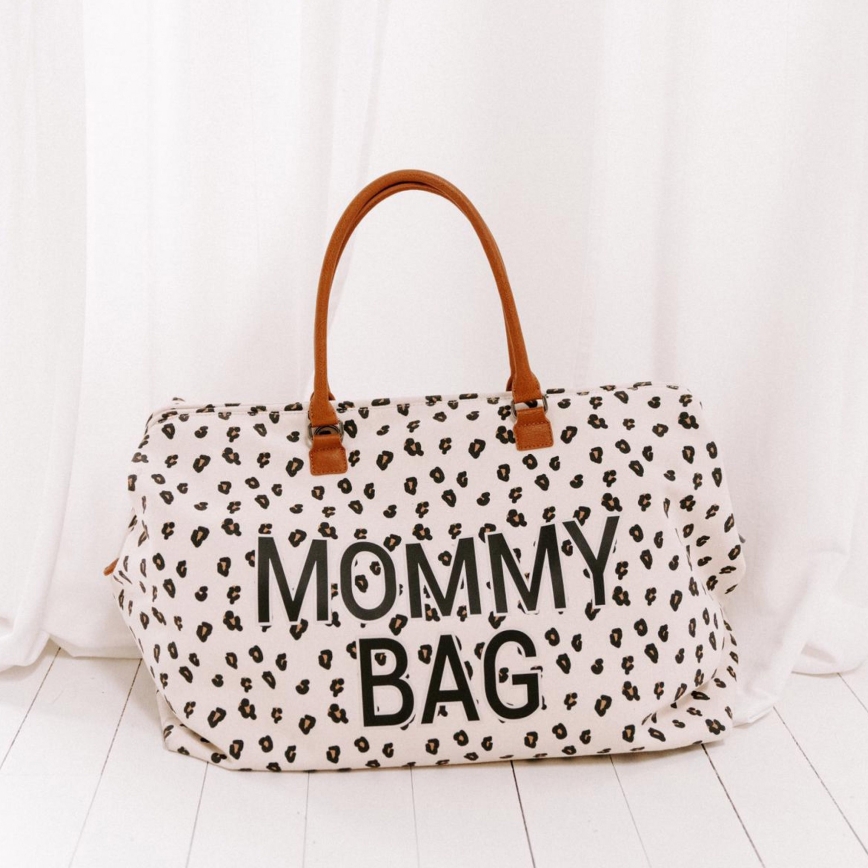 Childhome - Beebitarvete kott MOMMY BAG leopardi muster