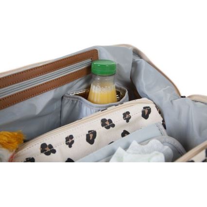 Childhome - Beebitarvete kott MOMMY BAG leopardi muster