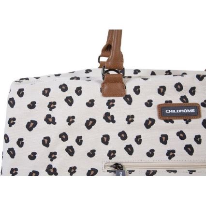 Childhome - Beebitarvete kott MOMMY BAG leopardi muster