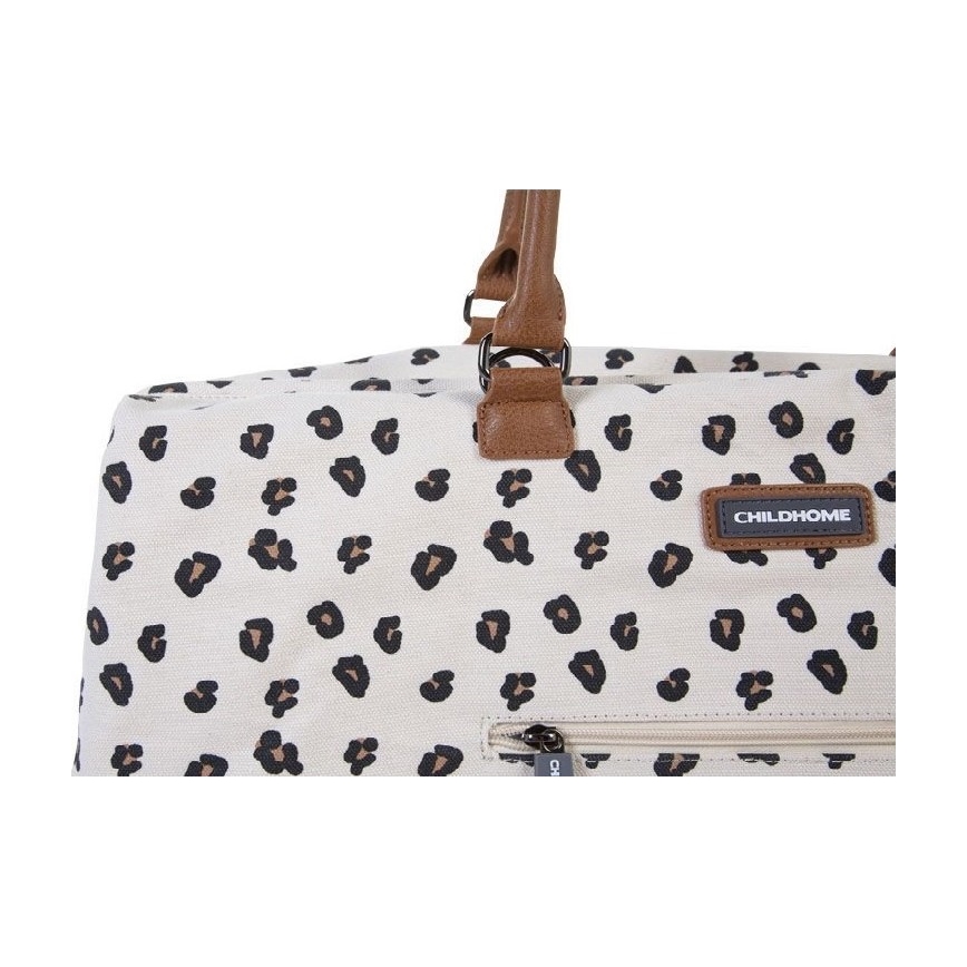 Childhome - Beebitarvete kott MOMMY BAG leopardi muster