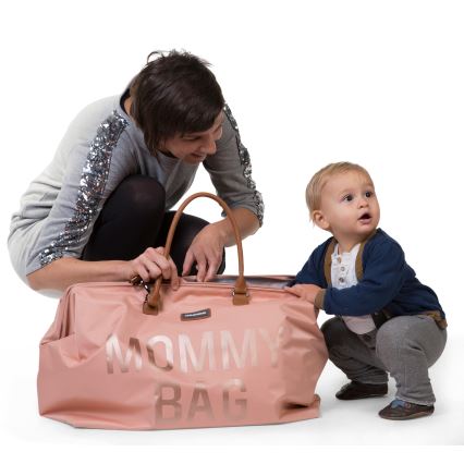 Childhome - Beebitarvete kott MOMMY BAG roosa