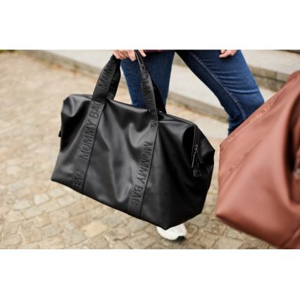 Childhome - Mähkmekott MOMMY BAG LEATHER must