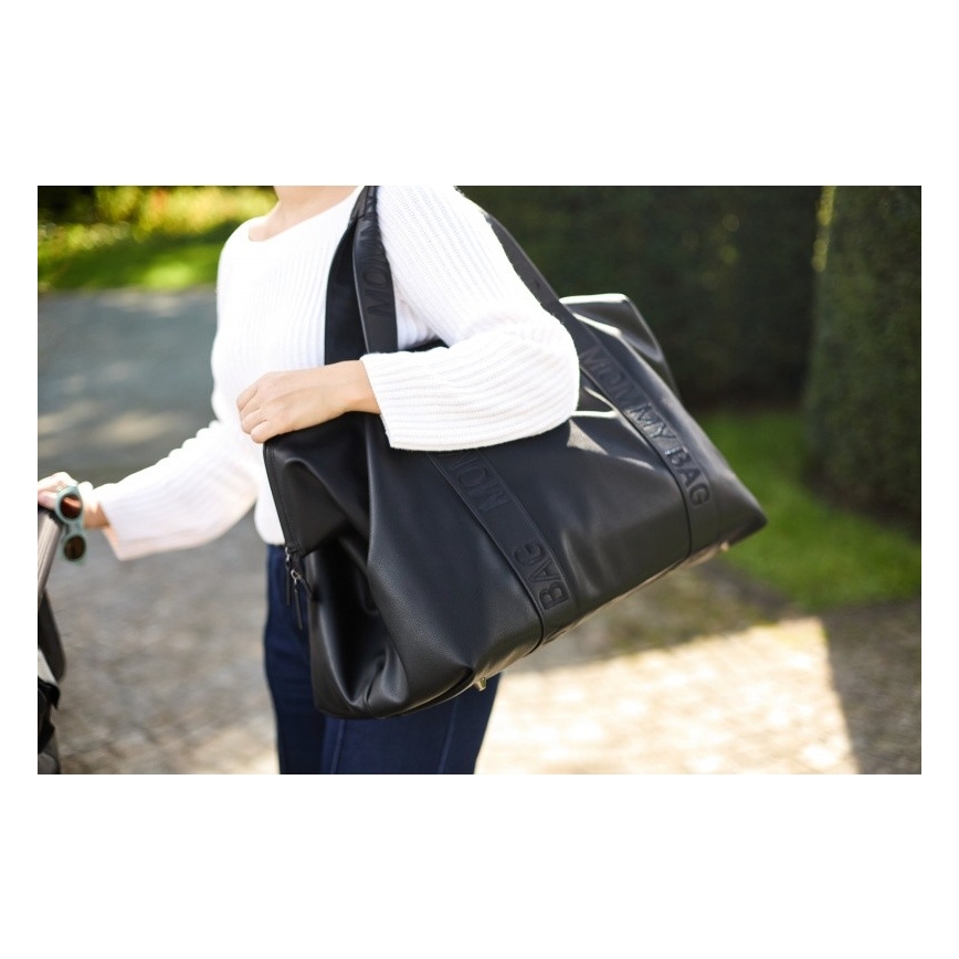 Childhome - Mähkmekott MOMMY BAG LEATHER must
