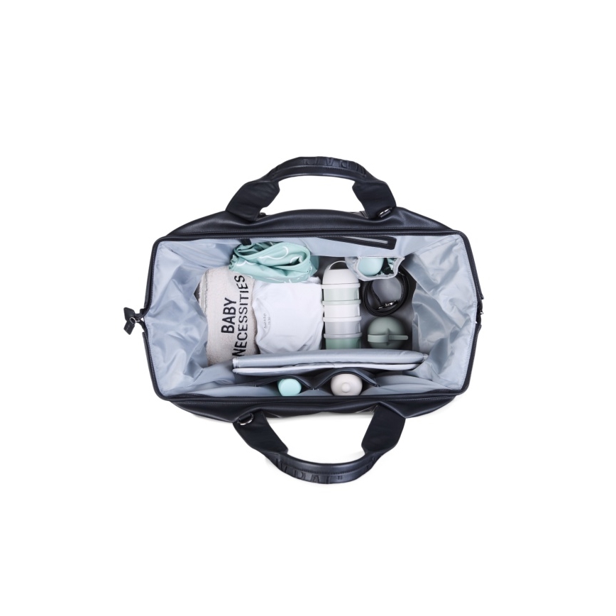 Childhome - Mähkmekott MOMMY BAG LEATHER must