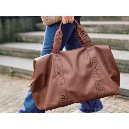Childhome - Mähkmekott MOMMY BAG LEATHER pruun