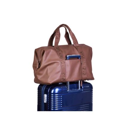 Childhome - Mähkmekott MOMMY BAG LEATHER pruun