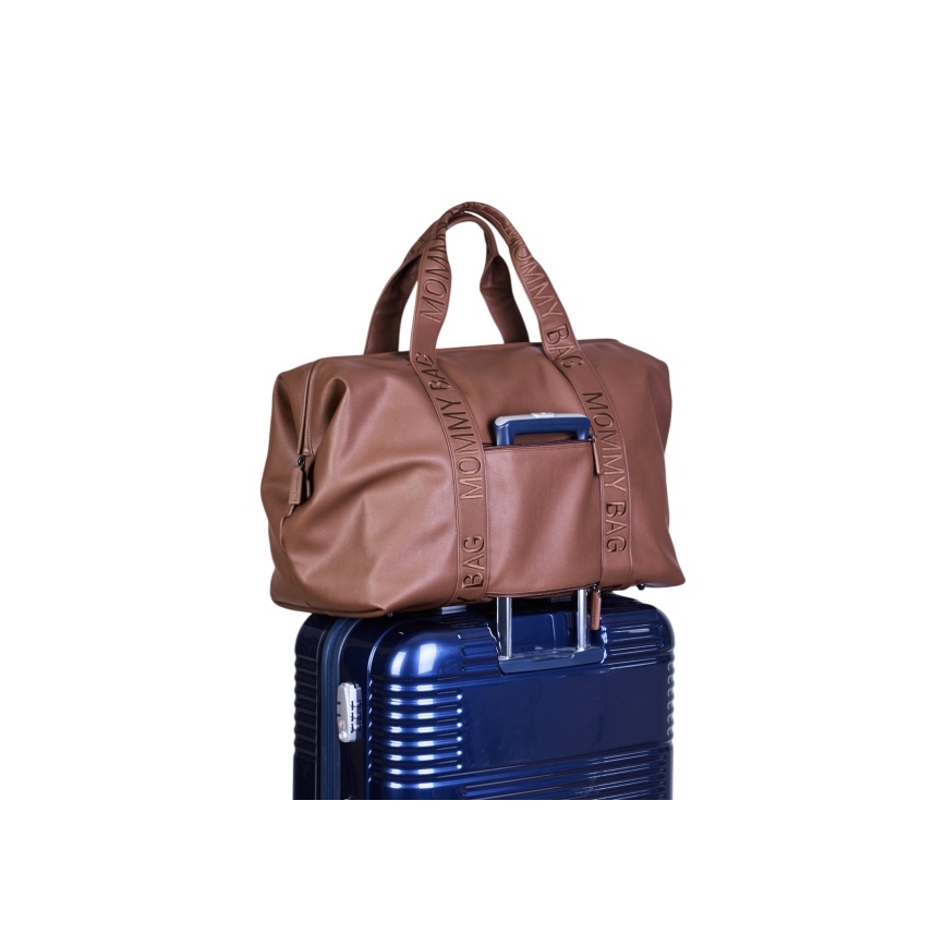 Childhome - Mähkmekott MOMMY BAG LEATHER pruun