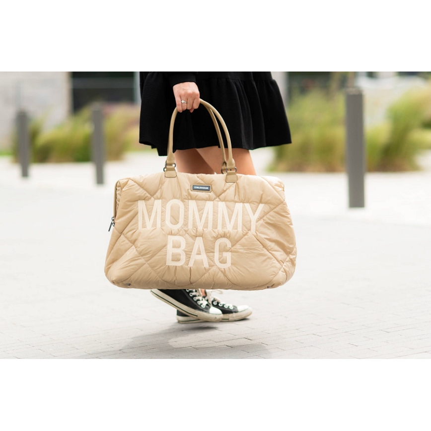Childhome - Mähkmekott MOMMY BAG PUFFERED beež