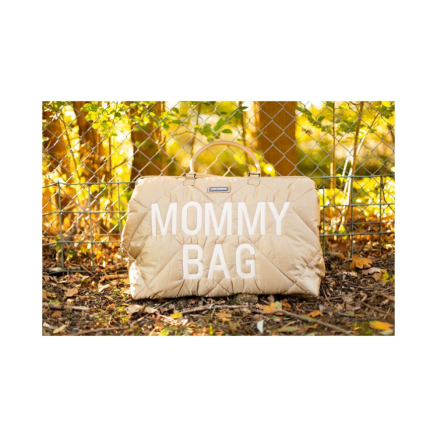 Childhome - Mähkmekott MOMMY BAG PUFFERED beež