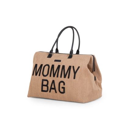 Childhome - Mähkmekott MOMMY BAG RAFFIA LOOK beež