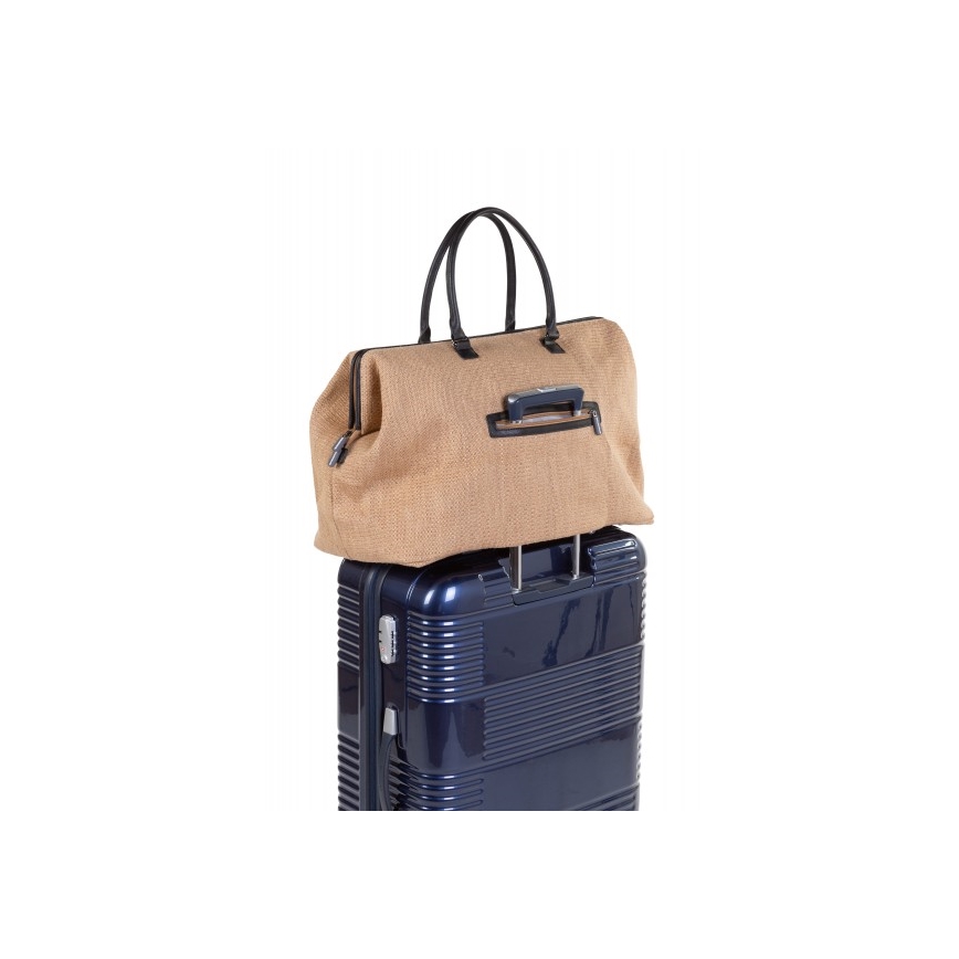 Childhome - Mähkmekott MOMMY BAG RAFFIA LOOK beež