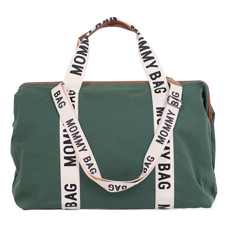 Childhome - Mähkmekott MOMMY BAG roheline