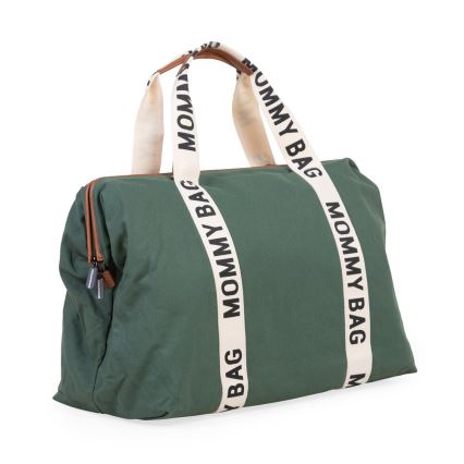 Childhome - Mähkmekott MOMMY BAG roheline