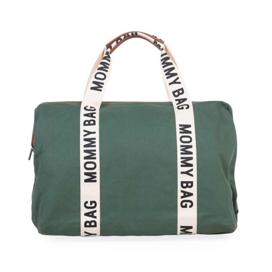 Childhome - Mähkmekott MOMMY BAG roheline
