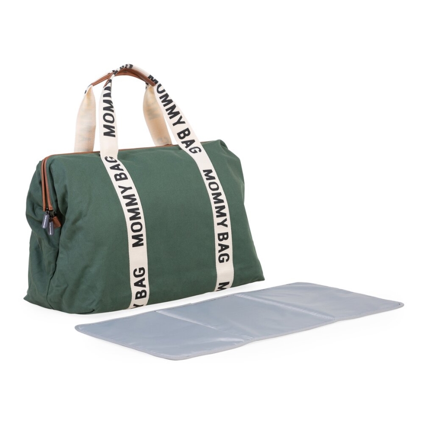 Childhome - Mähkmekott MOMMY BAG roheline