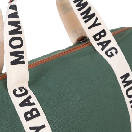 Childhome - Mähkmekott MOMMY BAG roheline