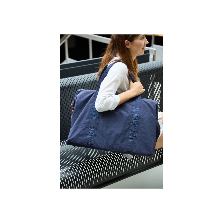 Childhome - Mähkmekott MOMMY BAG sinine