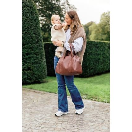 Childhome - Mähkmekott MOMMY CLUB LEATHER pruun