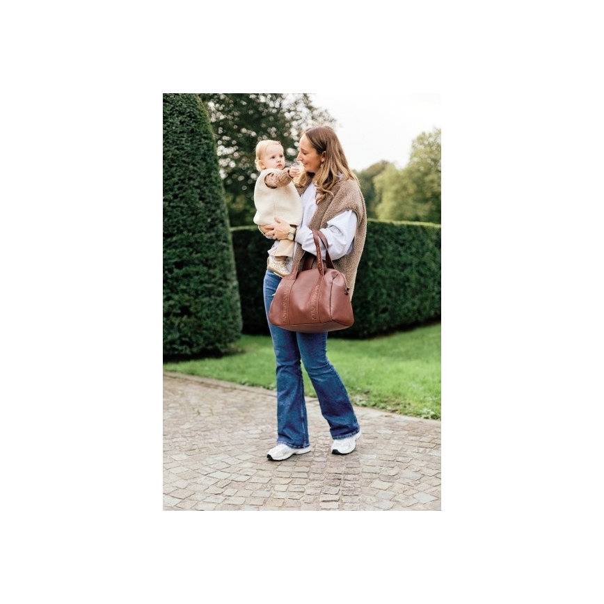 Childhome - Mähkmekott MOMMY CLUB LEATHER pruun