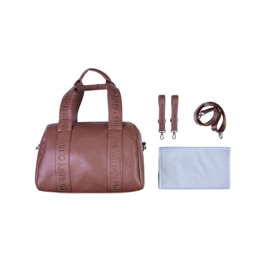 Childhome - Mähkmekott MOMMY CLUB LEATHER pruun