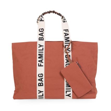 Childhome - Reisikott FAMILY BAG CANVAS oranž