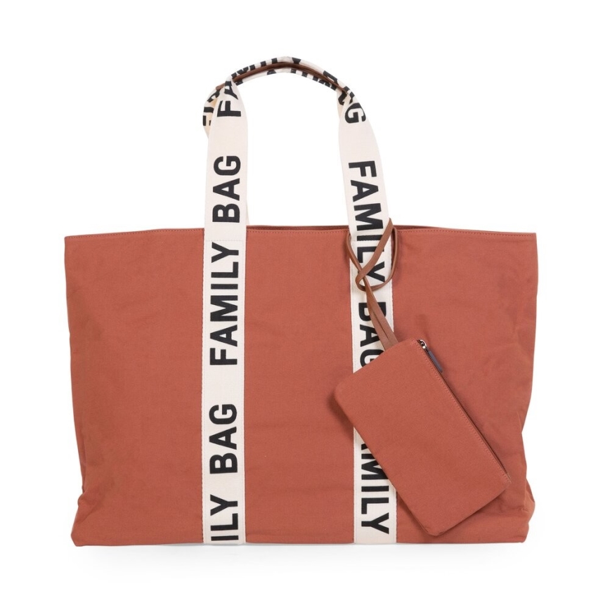 Childhome - Reisikott FAMILY BAG CANVAS oranž