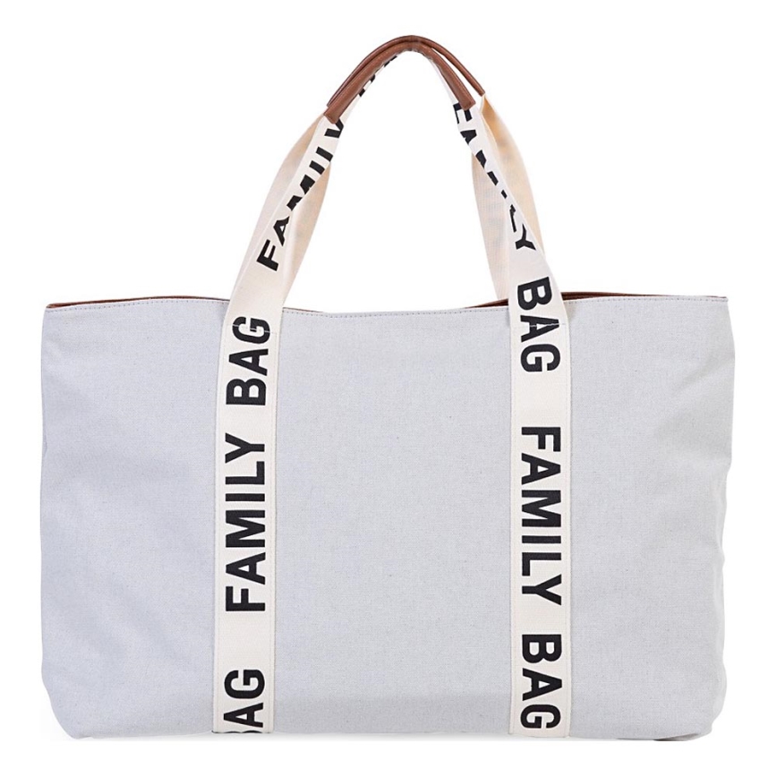 Childhome - Reisikott FAMILY BAG CANVAS valge