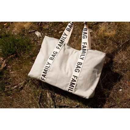 Childhome - Reisikott FAMILY BAG CANVAS valge