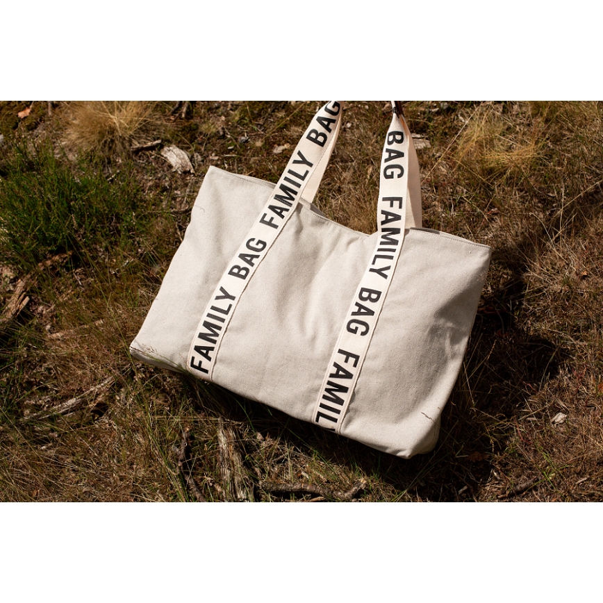 Childhome - Reisikott FAMILY BAG CANVAS valge