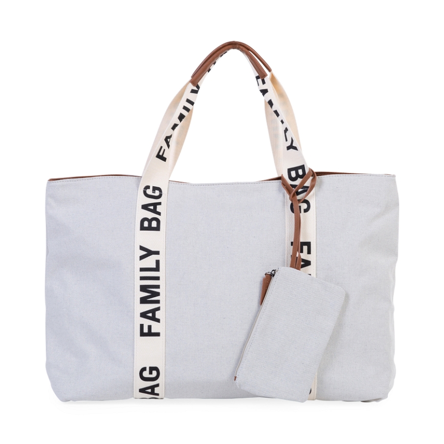Childhome - Reisikott FAMILY BAG CANVAS valge