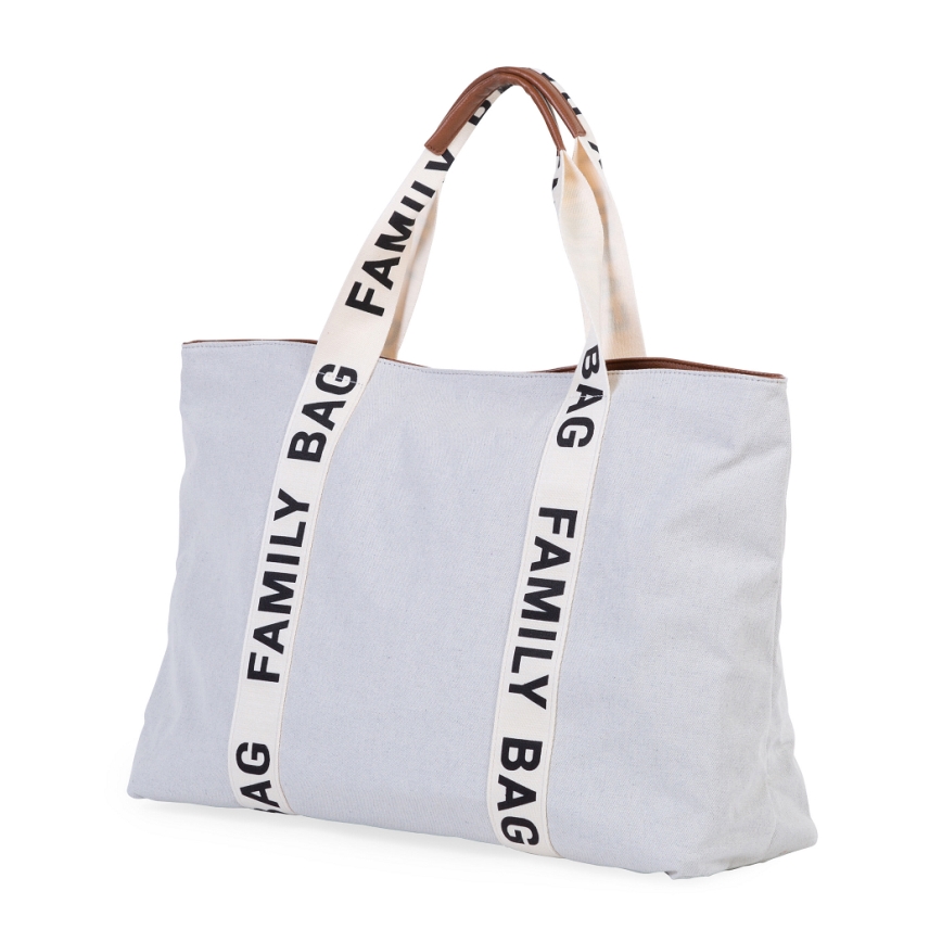 Childhome - Reisikott FAMILY BAG CANVAS valge