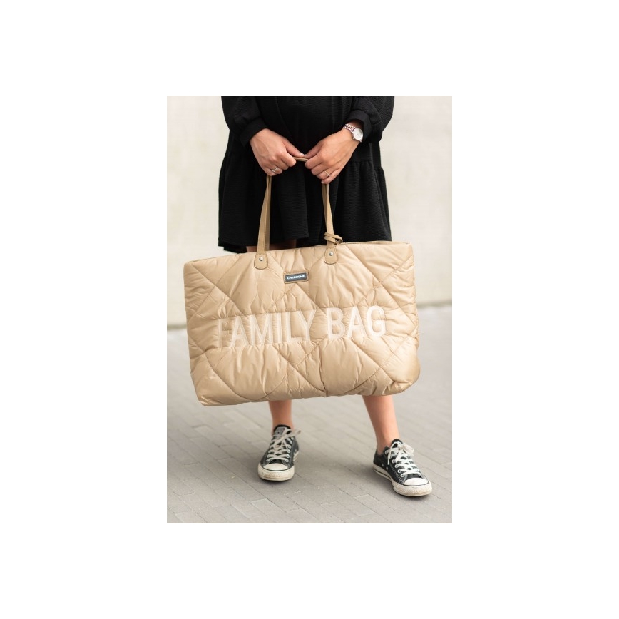 Childhome - Reisikott FAMILY BAG PUFFERED kreemikas