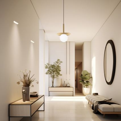 CHITA ripplamp traadiga 1xG9/5W/230V, kuldne