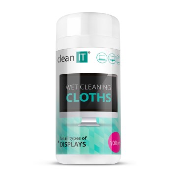 CLEAN IT CL-141 - Märjad ekraani puhastuslapid 100 tk