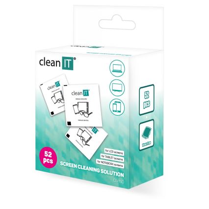 CLEAN IT CL-150 - Ühekordsed märjad puhastuslapid 52 tk