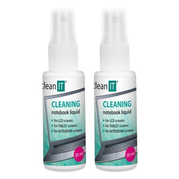 CLEAN IT CL-182 - Ekraani puhastusvahend koos lapiga 2x 30 mm