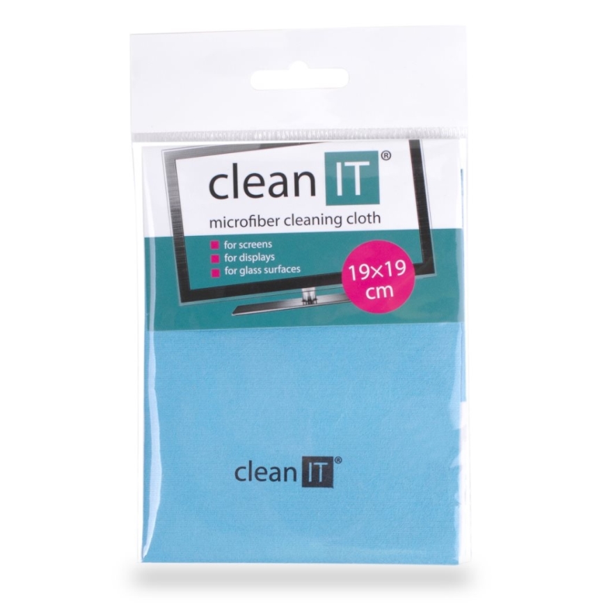 CLEAN IT CL-710 - Mikrofiiber puhastuslapp 19x19 cm sinine