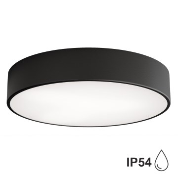 CLEO vannitoa laelamp anduriga 3xE27/24W/230V, läbimõõt 40 cm, must, IP54