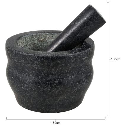 Cole&Mason - Graniituhmer nuiaga  GRANITE d. 18 cm graniit/must
