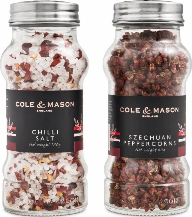 Cole&Mason - Kinkekomplekt aromaatne tšillisool ja Sichuani pipar