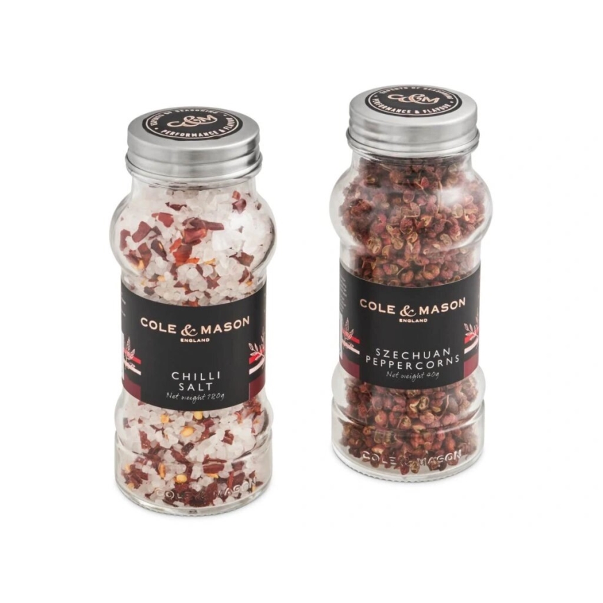 Cole&Mason - Kinkekomplekt aromaatne tšillisool ja Sichuani pipar