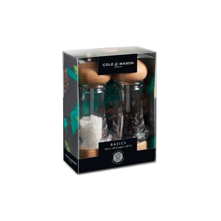 Cole&Mason - Soola- ja pipraveski komplekt BASICS 2 tk pöök 16 cm