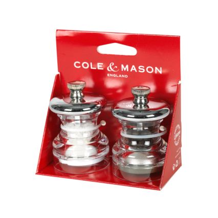 Cole&Mason - Soola- ja pipraveski komplekt BUTTON 2 tk 6,5 cm