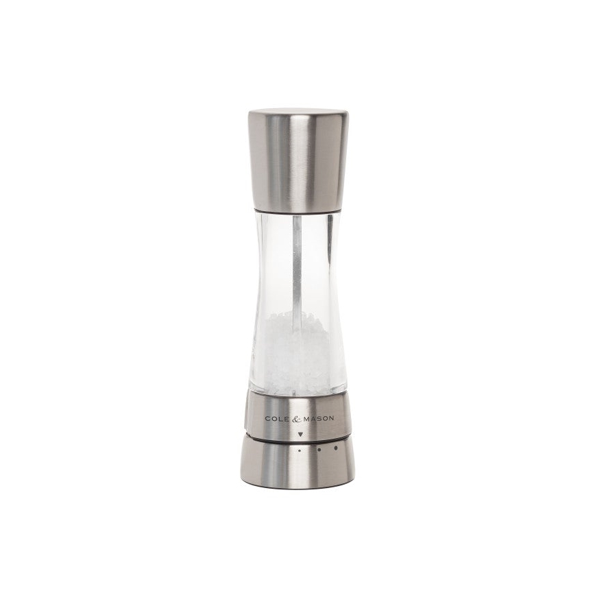 Cole&Mason - Soola- ja pipraveski komplekt DERWENT 2 tk 19 cm läikiv kroom