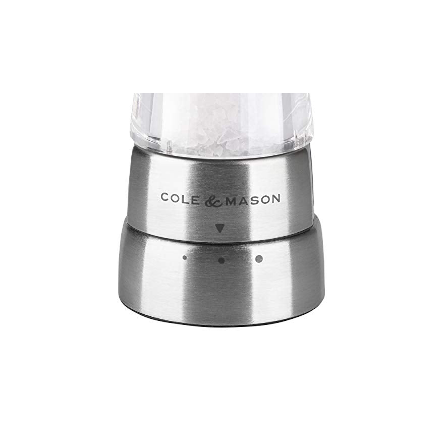 Cole&Mason - Soola- ja pipraveski komplekt DERWENT 2 tk 19 cm läikiv kroom
